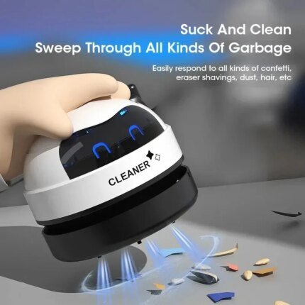Portable Dust Crumb Sweeper USB Mini Vacuum Cleaner for Desk and Table