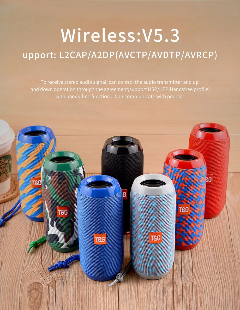 Bluetooth Speaker T&G TG117 Portable TWS Sound Box Waterproof Loudspeaker Outdoor Stereo Surround Speakers Support TF FM Radio Bluetooth Speaker T&G TG117 Portable TWS Sound Box Waterproof Loudspeaker Outdoor Stereo Surround Speakers Support TF FM Radio