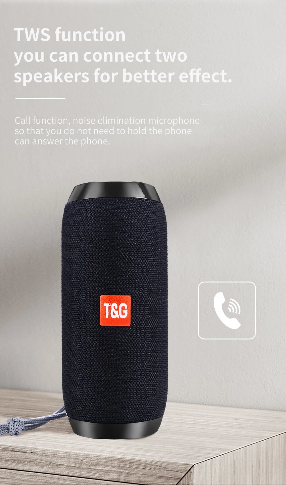 Bluetooth Speaker T&G TG117 Portable TWS Sound Box Waterproof Loudspeaker Outdoor Stereo Surround Speakers Support TF FM Radio Bluetooth Speaker T&G TG117 Portable TWS Sound Box Waterproof Loudspeaker Outdoor Stereo Surround Speakers Support TF FM Radio