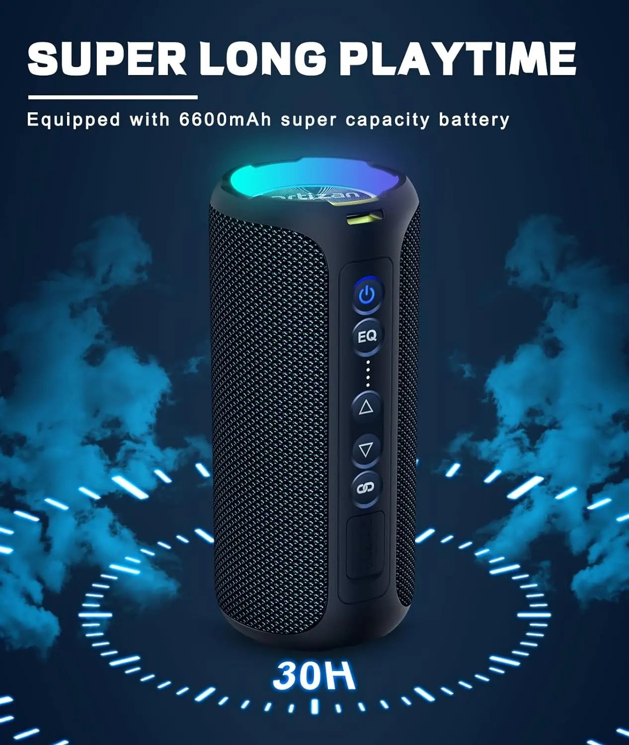 Ortizan X8 Pro Bluetooth Speaker Portable with 40W Stereo Sound,Rich Bass,IPX7 Waterproof, 30H Playtime, Mixed Color Lights,3 EQ Ortizan X8 Pro Bluetooth Speaker Portable with 40W Stereo Sound,Rich Bass,IPX7 Waterproof, 30H Playtime, Mixed Color Lights,3 EQ