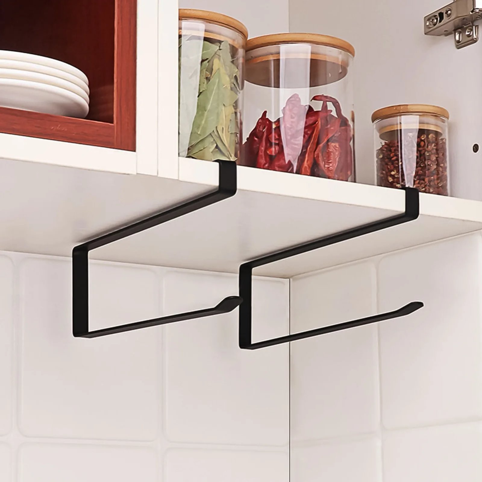 Kitchen Tissue Holder Punch-Free Paper Towel Holder Hanging Toilet Roll Paper Holder Towel Rack Bathroom Cabinet Door Hook Orga Kitchen Tissue Holder Punch-Free Paper Towel Holder Hanging Toilet Roll Paper Holder Towel Rack Bathroom Cabinet Door Hook Orga