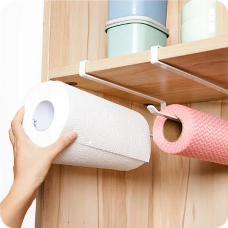 Kitchen Tissue Holder Punch-Free Paper Towel Holder Hanging Toilet Roll Paper Holder Towel Rack Bathroom Cabinet Door Hook Orga Kitchen Tissue Holder Punch-Free Paper Towel Holder Hanging Toilet Roll Paper Holder Towel Rack Bathroom Cabinet Door Hook Orga