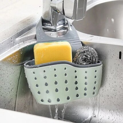 "Adjustable Hanging Drain Basket for Kitchen Sink"