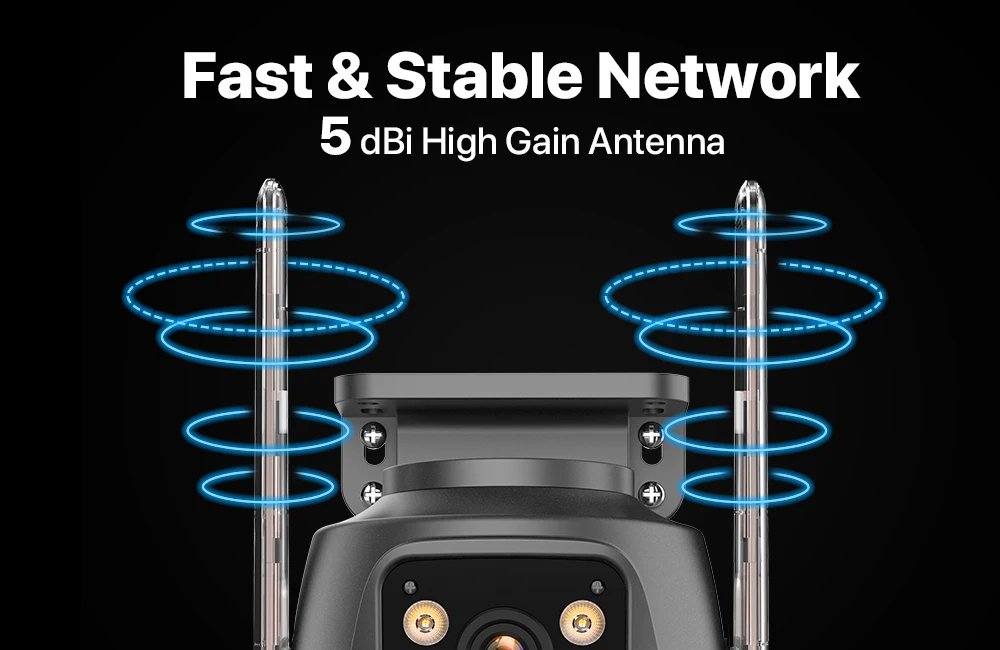 4K 8MP PTZ WIFI Camera Dual Lens Dual Screen IP Camera Outdoor 4MP HD Auto Tracking Security Protection CCTV Surveillance iCSee