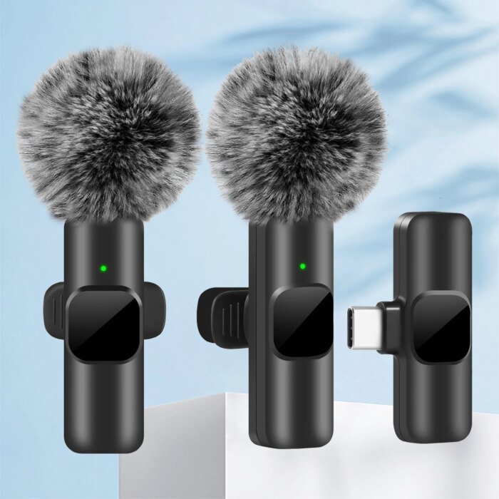 Wireless Mini Microphone for Audio and Video Recording