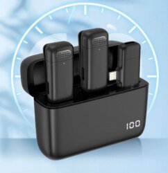 Wireless Lavalier Microphone for Audio and Video Recording