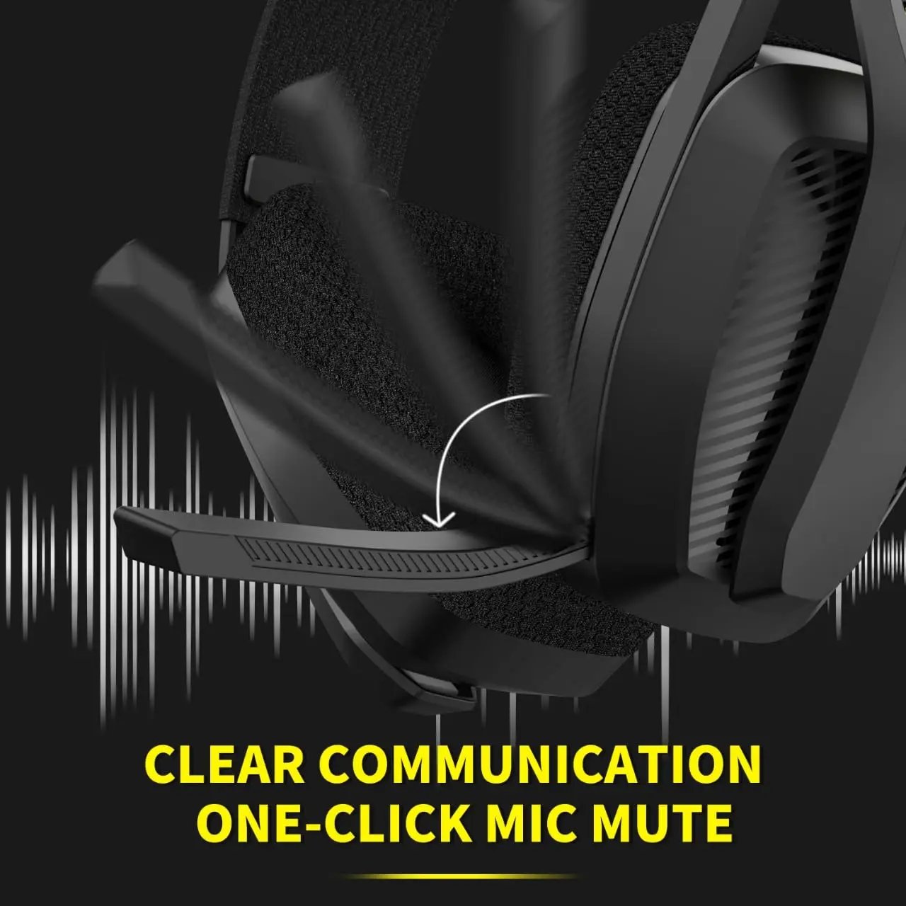 BINNUNE BW06 2.4GHz Wireless Gaming Headset with Mic for PS5 PS4 PC Mac Playstation Bluetooth Gaming headphone with Microphone