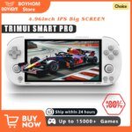 Handheld Game Console with 4.96-inch IPS Screen and RGB Lighting
