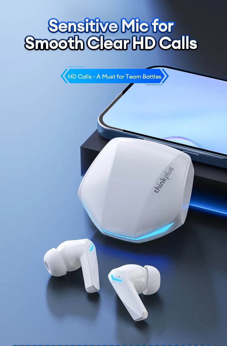 Lenovo GM2 Pro Wireless Headphones Touch Control Game Bluetooth Earphones Noise Reduction HiFi Stereo Music Sport Earbuds Choice