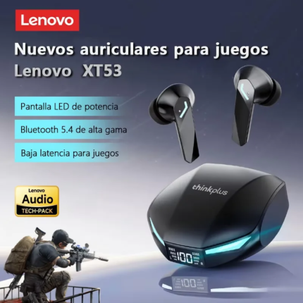 Lenovo XT53 Wireless Bluetooth Earphones with LED Display