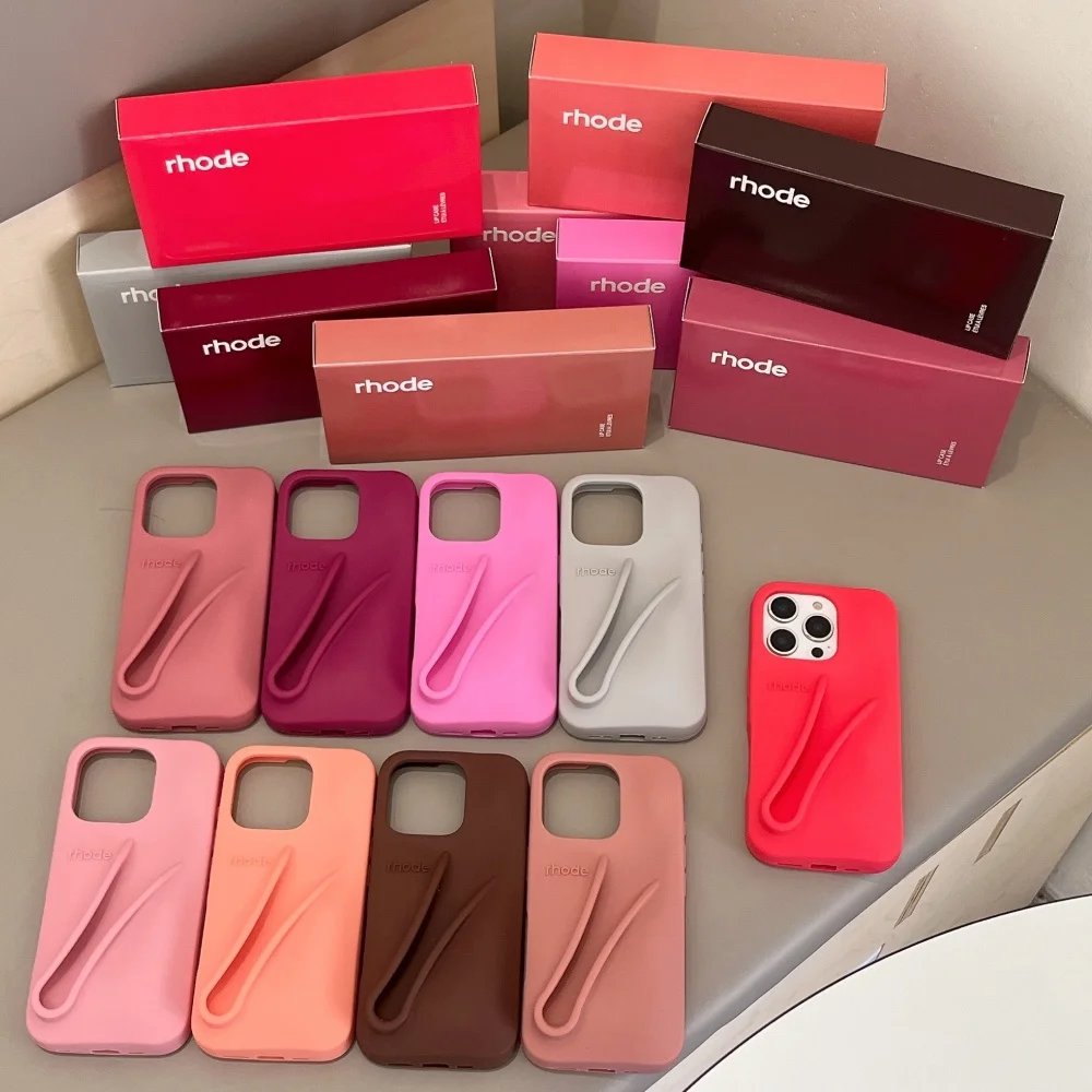 Rhode With Lip Gloss Phone Case for iPhone 16 15 14 13 12 17 11 Pro Max Plus Lipstick Silicone Toast Espresso Ribbon Box Cover Rhode With Lip Gloss Phone Case for iPhone 16 15 14 13 12 17 11 Pro Max Plus Lipstick Silicone Toast Espresso Ribbon Box Cover