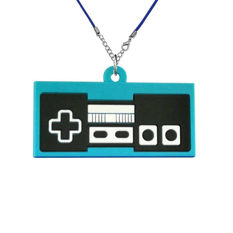 1/20pcs Gamepad PVC Necklace Retro Game Cartridge Handset Necklace Chain White Black Controller Pendant Chain Gifts for Women