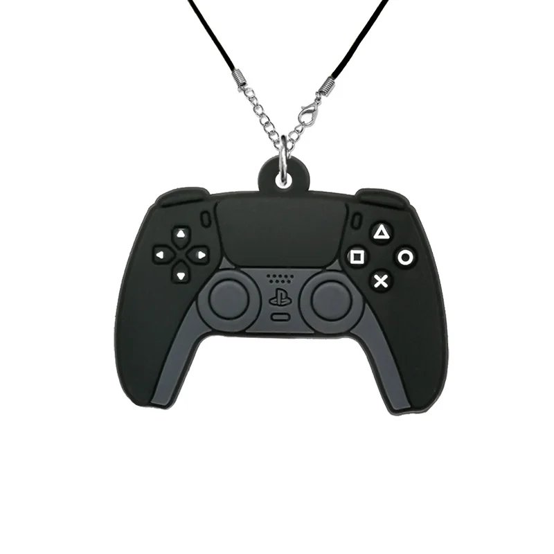 1/20pcs Gamepad PVC Necklace Retro Game Cartridge Handset Necklace Chain White Black Controller Pendant Chain Gifts for Women
