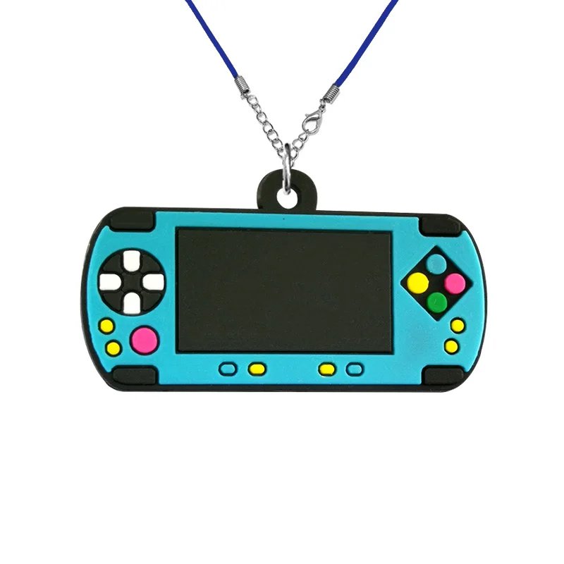 1/20pcs Gamepad PVC Necklace Retro Game Cartridge Handset Necklace Chain White Black Controller Pendant Chain Gifts for Women