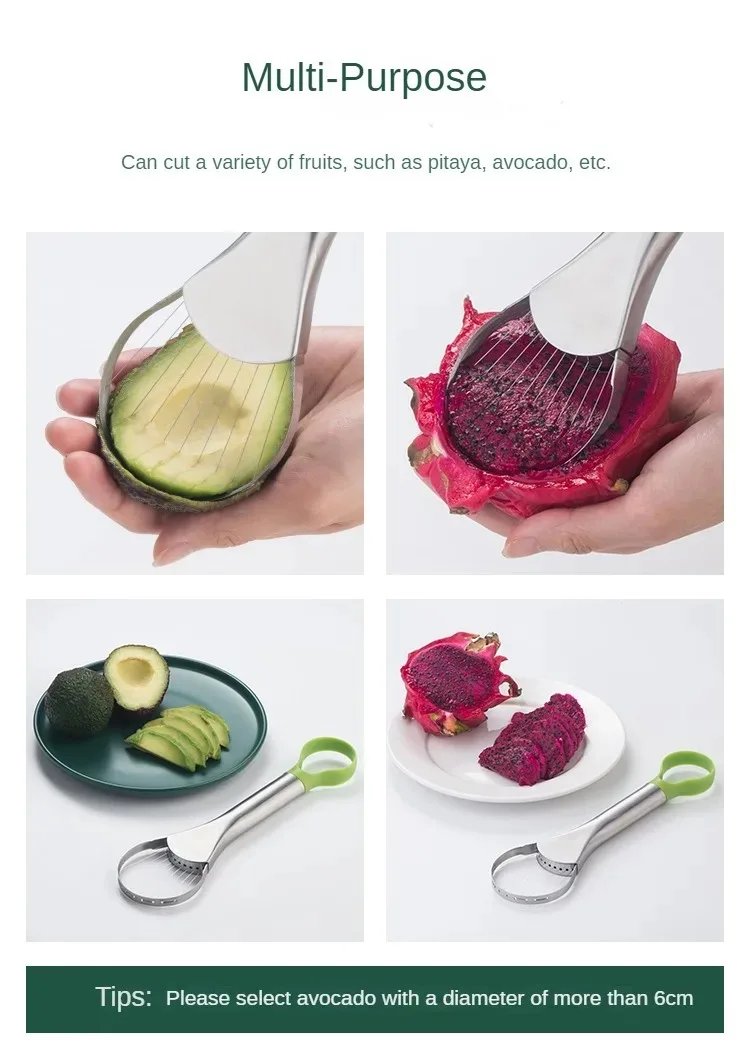 Avocado Knife Gadget Stainless Steel Cutters Kitchen Gadgets Fruit Cutting Artifact All for Kitchen and Home Dragon Fruit Slices Avocado Knife Gadget Stainless Steel Cutters Kitchen Gadgets Fruit Cutting Artifact All for Kitchen and Home Dragon Fruit Slices