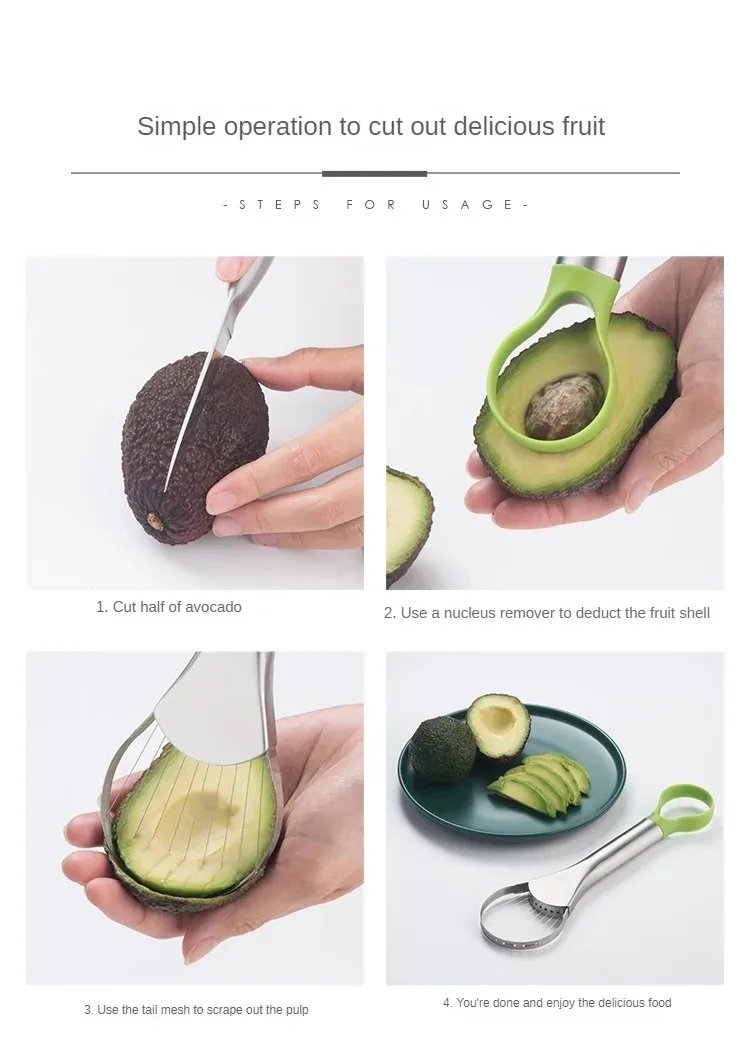 Avocado Knife Gadget Stainless Steel Cutters Kitchen Gadgets Fruit Cutting Artifact All for Kitchen and Home Dragon Fruit Slices Avocado Knife Gadget Stainless Steel Cutters Kitchen Gadgets Fruit Cutting Artifact All for Kitchen and Home Dragon Fruit Slices