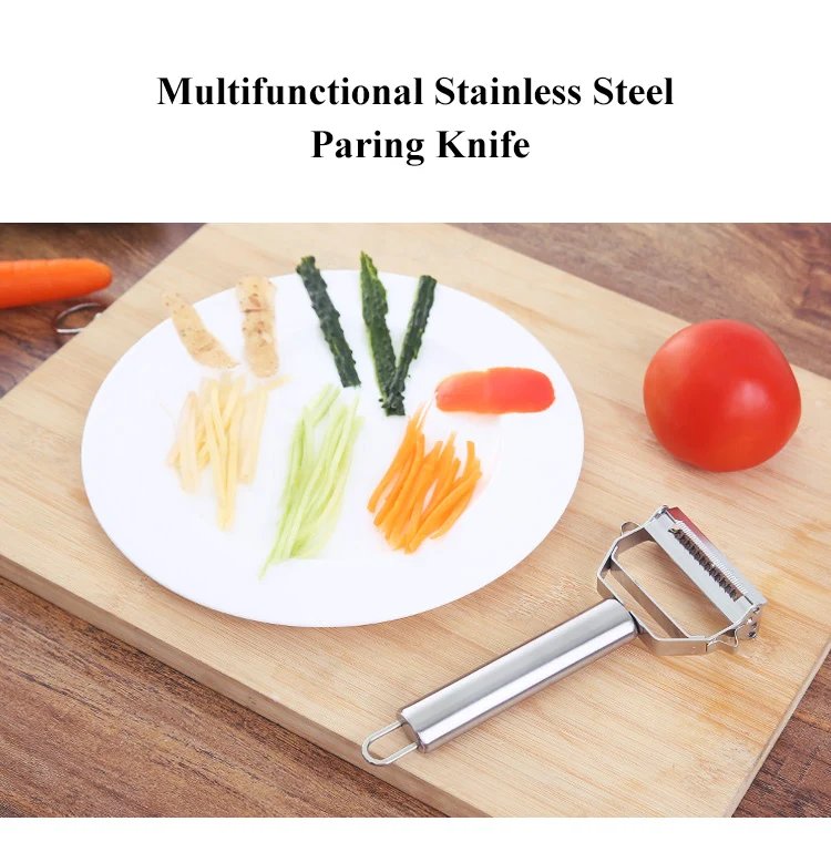 Multifunctional Stainless Steel Kitchen Peeler Fruit Vegetable Potato Carrot Cucumber Grater Julienne Durable Vegetable Slicer