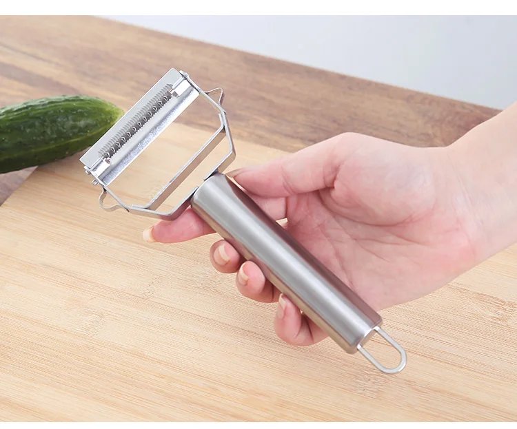 Multifunctional Stainless Steel Kitchen Peeler Fruit Vegetable Potato Carrot Cucumber Grater Julienne Durable Vegetable Slicer