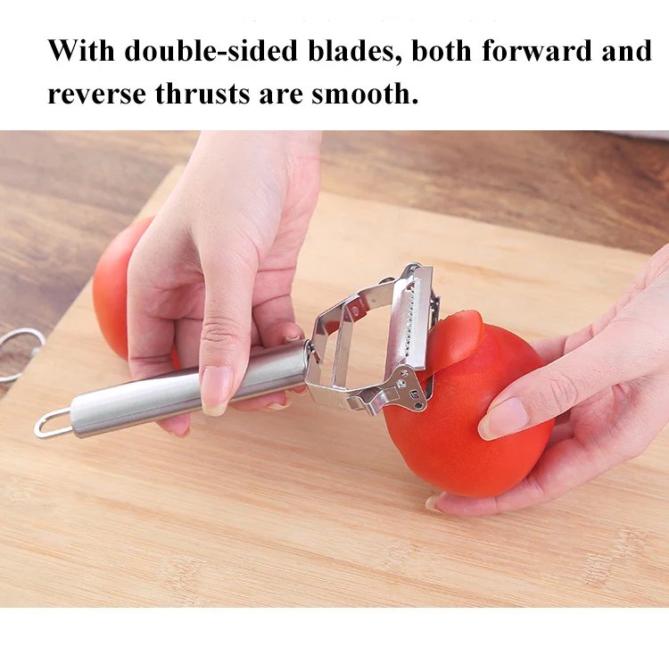 Multifunctional Stainless Steel Kitchen Peeler Fruit Vegetable Potato Carrot Cucumber Grater Julienne Durable Vegetable Slicer