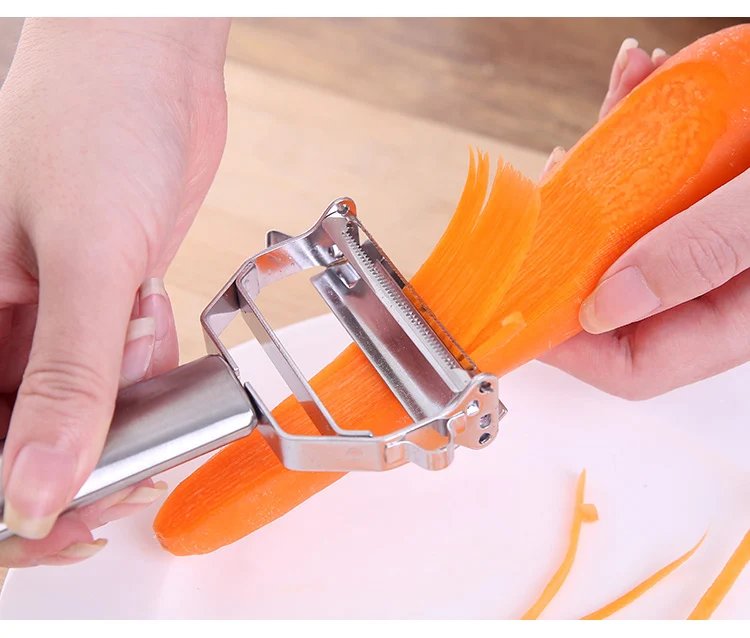 Multifunctional Stainless Steel Kitchen Peeler Fruit Vegetable Potato Carrot Cucumber Grater Julienne Durable Vegetable Slicer