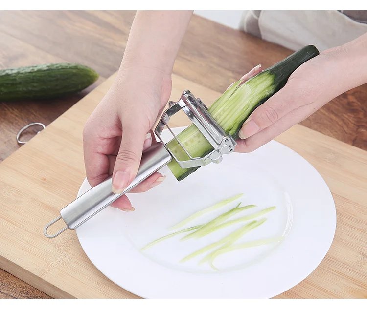 Multifunctional Stainless Steel Kitchen Peeler Fruit Vegetable Potato Carrot Cucumber Grater Julienne Durable Vegetable Slicer