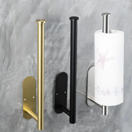 “Paper Towel Holder Under Cabinet Stainless Steel Wall Mount Rack”