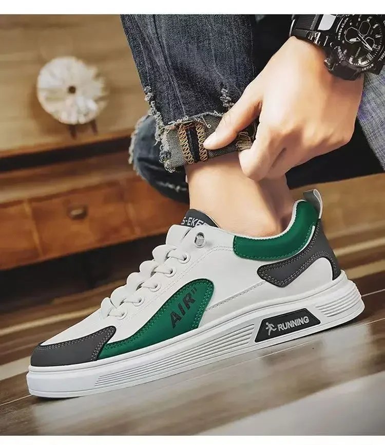 Trend 2025 New Men's Shoes Leather Fashion Low-top Men's Casual Trendy Shoes Running Sports Trend 2025 New Men's Shoes Leather Fashion Low-top Men's Casual Trendy Shoes Running Sports