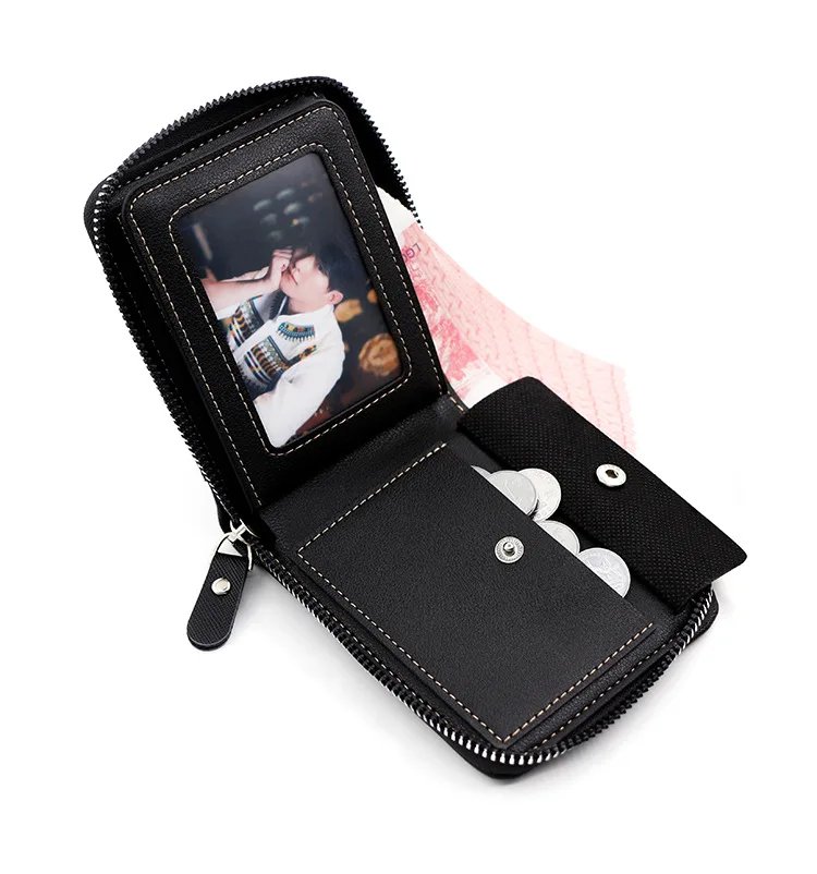 New Men Zipper Wallets Short Card Holder Vintage Male Wallet High Quality PU Leather Classic Coin Pocket Wallet For Boys New Men Zipper Wallets Short Card Holder Vintage Male Wallet High Quality PU Leather Classic Coin Pocket Wallet For Boys