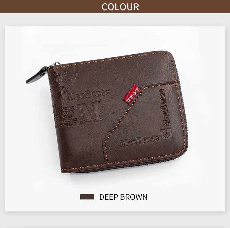 New Men Zipper Wallets Short Card Holder Vintage Male Wallet High Quality PU Leather Classic Coin Pocket Wallet For Boys New Men Zipper Wallets Short Card Holder Vintage Male Wallet High Quality PU Leather Classic Coin Pocket Wallet For Boys