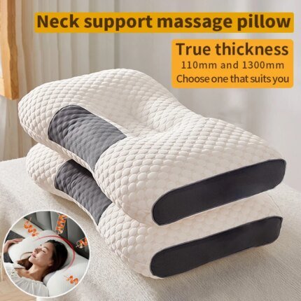 “Neck Pillow for Sleeping – Cervical Orthopedic Soybean Fiber Massage Pillow”