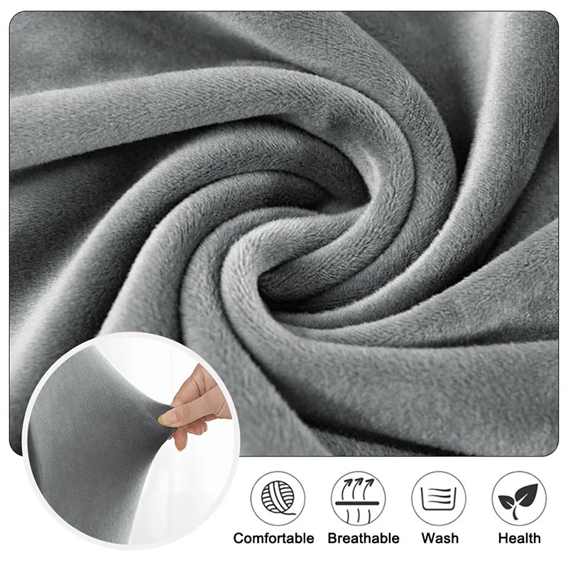 1/2/4/6 Velvet Short Back Chair Cover Stretch Slipcovers Elastic Seat Chair Covers Dining Room Bar Office Party Banquate