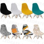 "Solid Color Shell Chair Cover for dining and banquet seating"