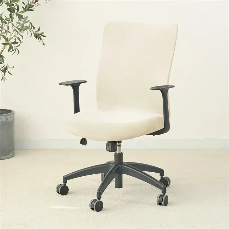 1PC Solid Color Office Armchair Cover Stretch Spandex Computer Chair Covers Lift Rotating Chair Case Funda Silla Escritorio