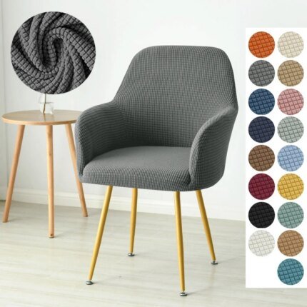 Elastic Polar Fleece High Arm Chair Covers Adjustable Stretch Slipcovers