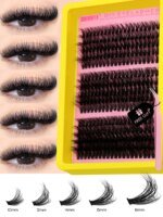 Cluster Lashes Kit - Fluffy Individual Lashes Volume Mixed Tray Faux Mink Lashes Eyelash Extension Makeup