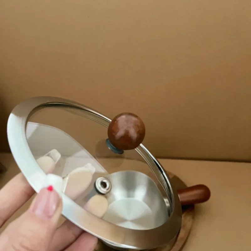 304 Walnut single handle bowl uncoated soup bowl instant noodles Luosifen yogurt home salad baking rice bowl with handle 304 Walnut single handle bowl uncoated soup bowl instant noodles Luosifen yogurt home salad baking rice bowl with handle