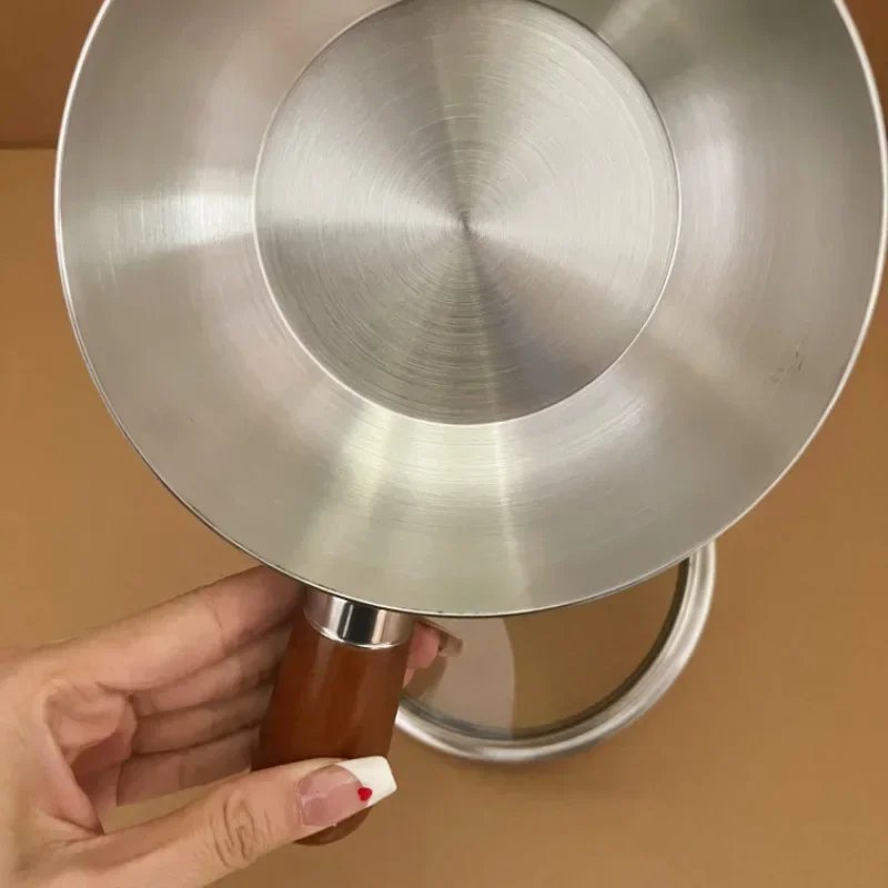 304 Walnut single handle bowl uncoated soup bowl instant noodles Luosifen yogurt home salad baking rice bowl with handle 304 Walnut single handle bowl uncoated soup bowl instant noodles Luosifen yogurt home salad baking rice bowl with handle