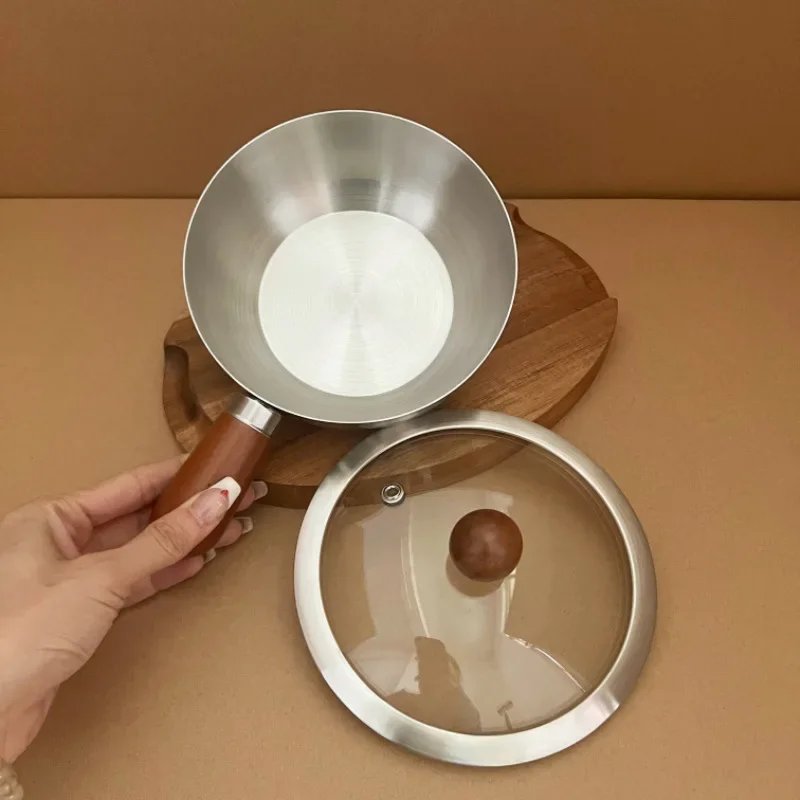 304 Walnut single handle bowl uncoated soup bowl instant noodles Luosifen yogurt home salad baking rice bowl with handle 304 Walnut single handle bowl uncoated soup bowl instant noodles Luosifen yogurt home salad baking rice bowl with handle