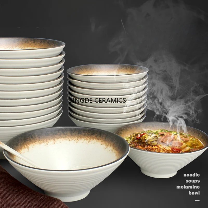 Melamine Noodle Bowl for Japanese Ramen and Soup